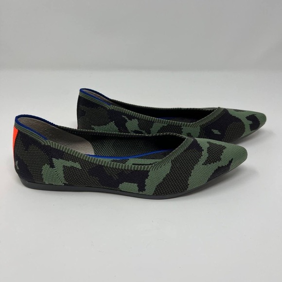 NWOT Rothy's The Point Women's Flats Size 6.5 Camo - Picture 8 of 9